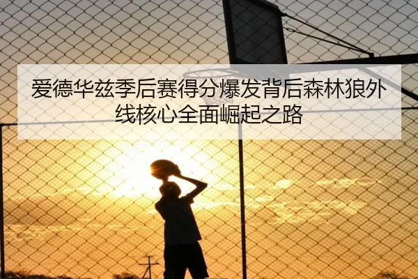 爱德华兹季后赛得分爆发背后森林狼外线核心全面崛起之路